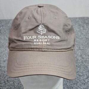 Four Seasons Resort Hualalai Hawaii Hat Mens Cap Brown Golf Dad Cap Big Island
